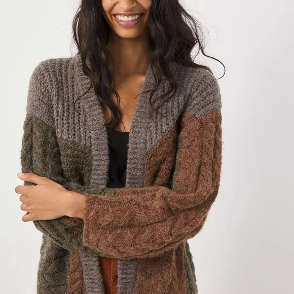 Anthropologie Multicolor Cable Knit Sweater - Picture 3 of 15